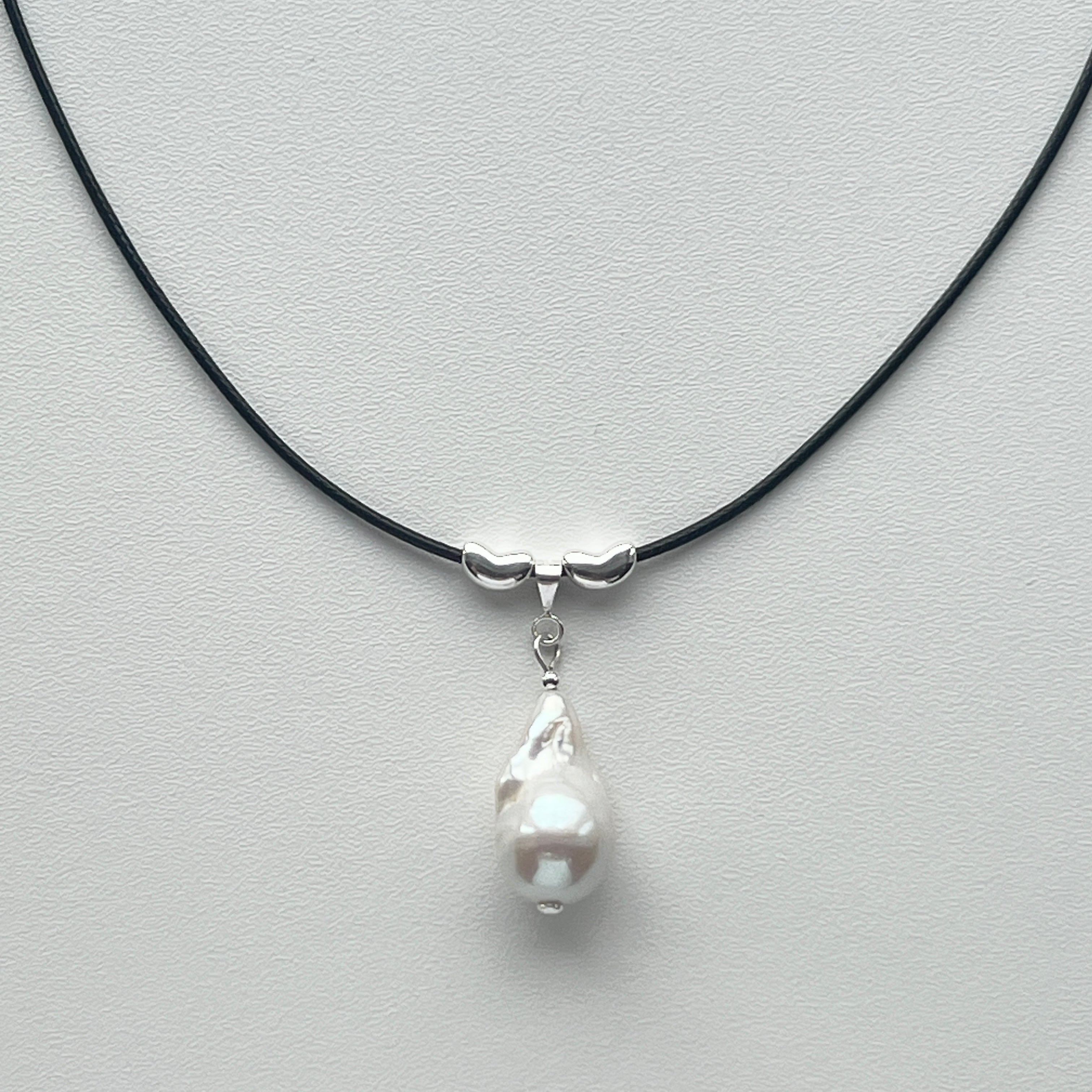 The Baroque Pearl Cord Necklace