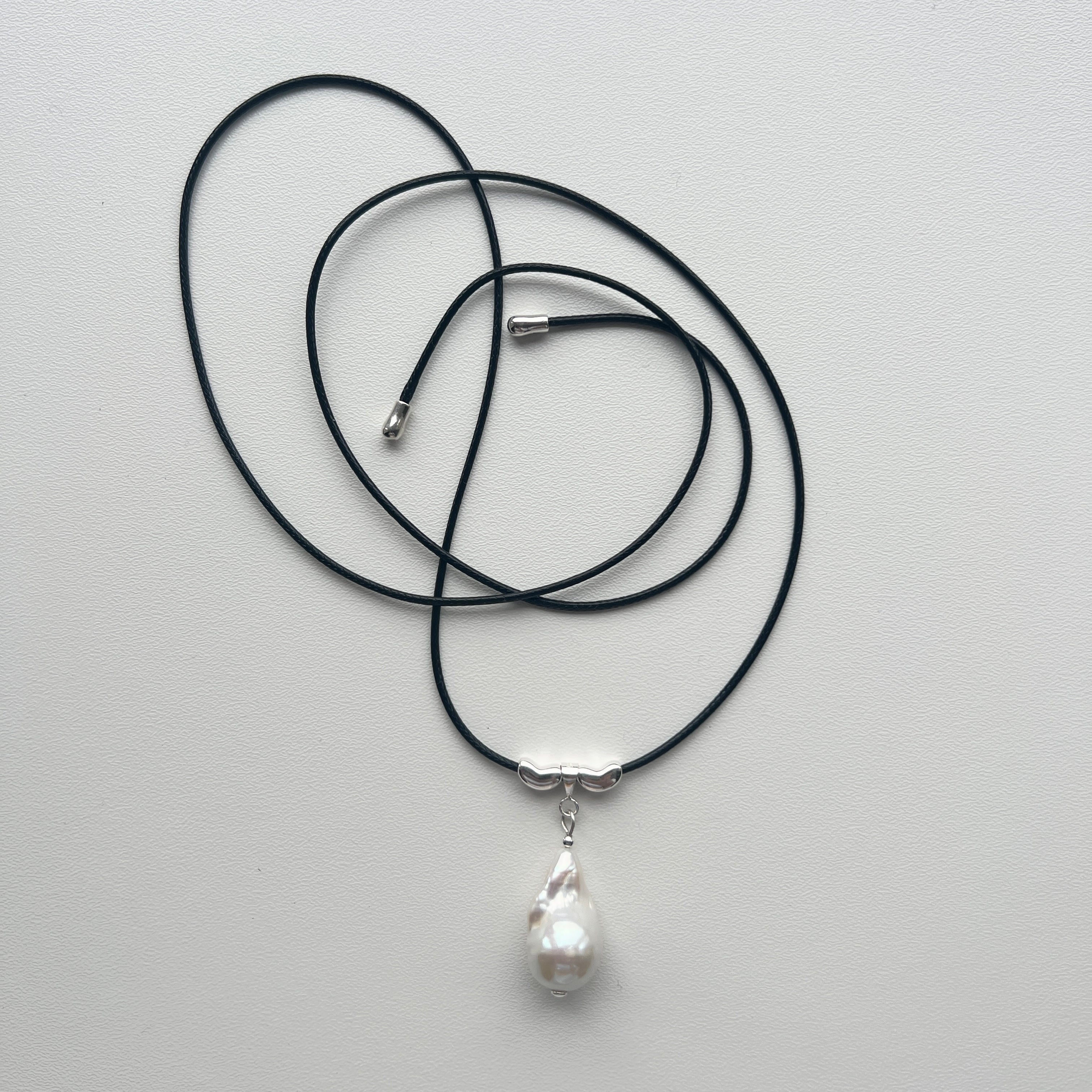The Baroque Pearl Cord Necklace