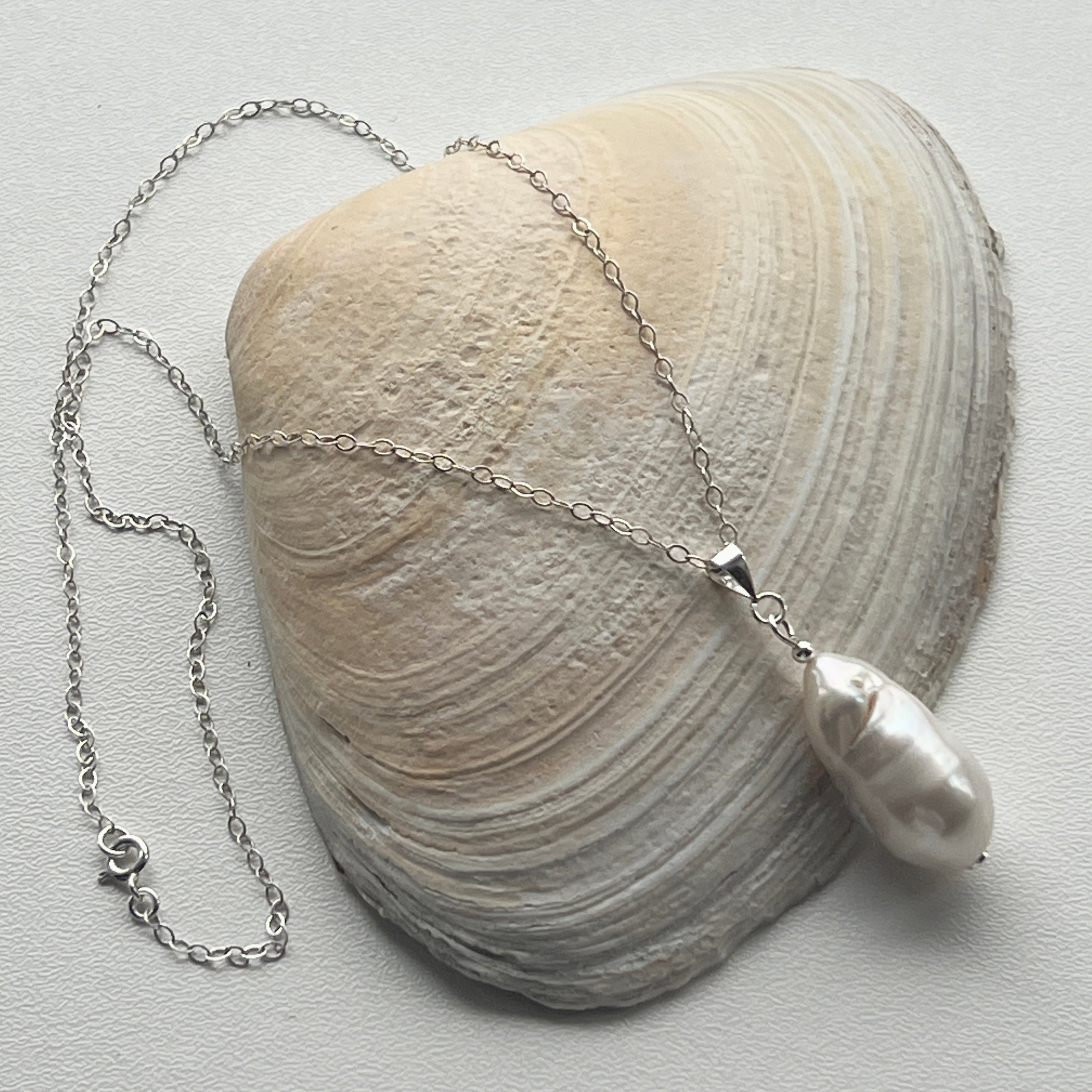 The Baroque Pearl Chain Necklace