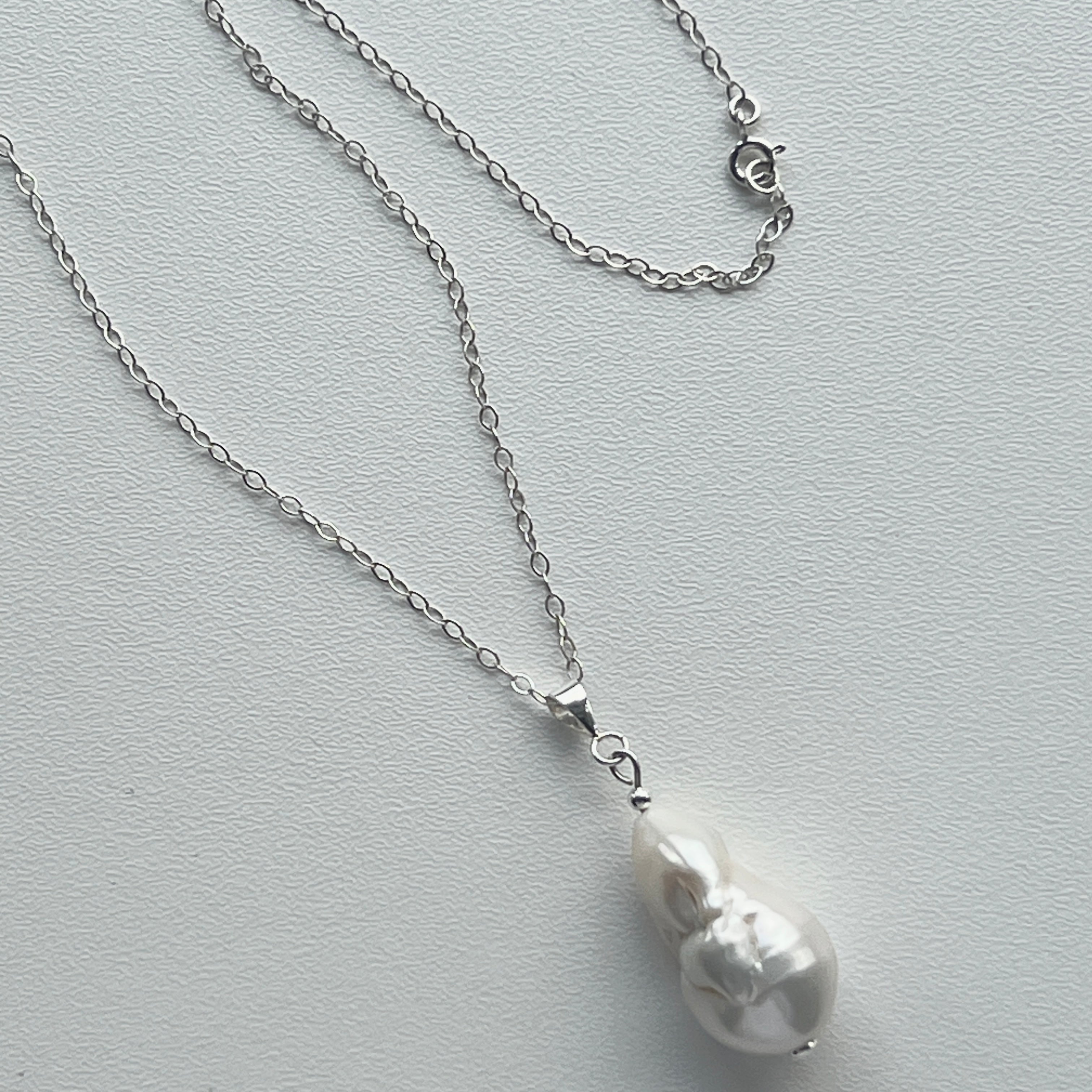 The Baroque Pearl Chain Necklace