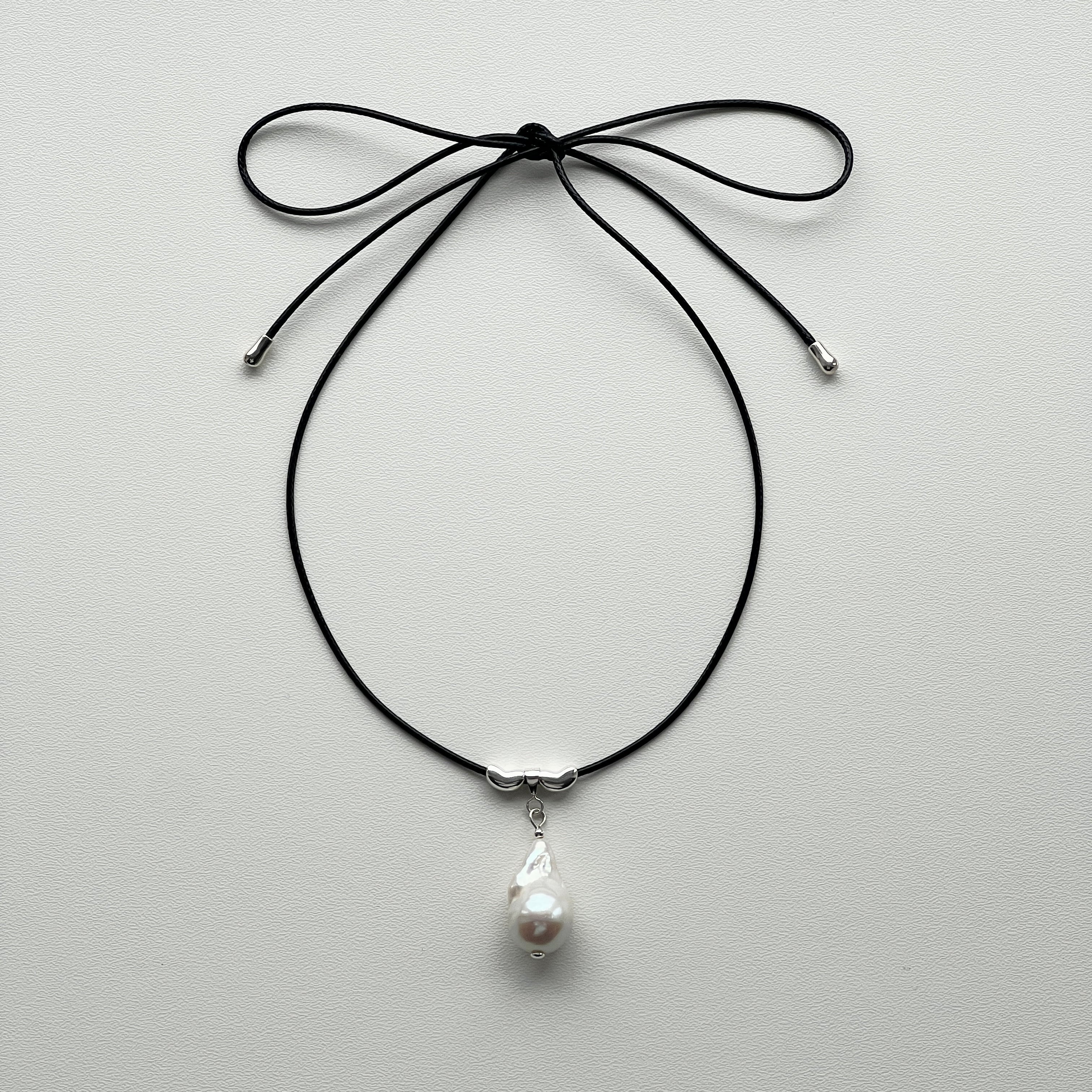 The Baroque Pearl Cord Necklace